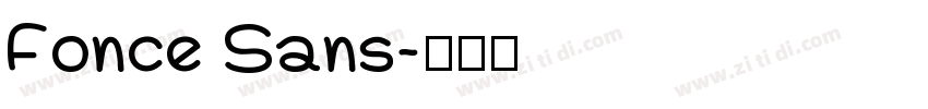 Fonce Sans字体转换